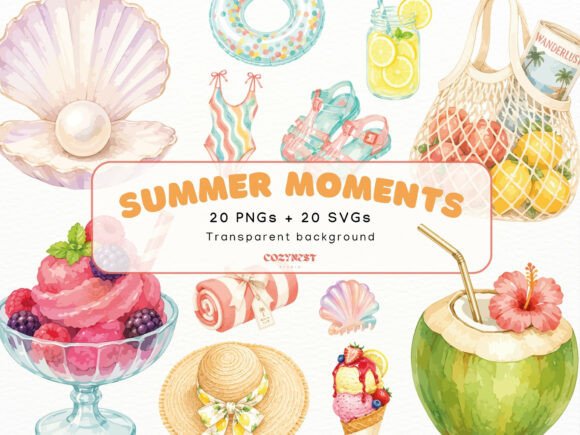 Download Summer Watercolor Cliparts, Vacation PNG - Vacation Collection