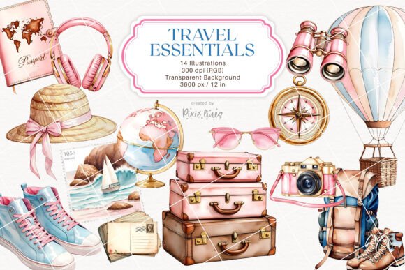 Download Travel, Vacation and Wanderlust Elements - Vacation Collection