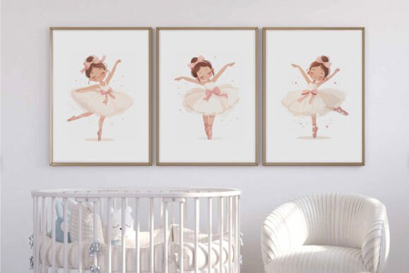 Download Ballerina Baby Prints Set of 3 - Baby prints Collection