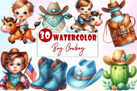 Download Baby Boy Cowboy Clipart - Premium Resources